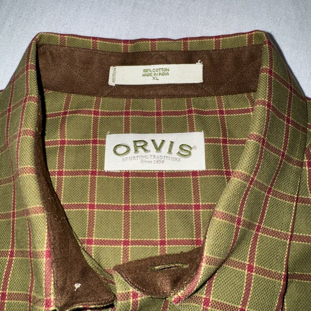 Orvis Button Down LS Shirt Men's XL Multicolor Plaid 100% Cotton (Lot Of 2) - Picture 10 of 12